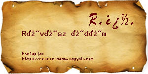 Révész Ádám névjegykártya